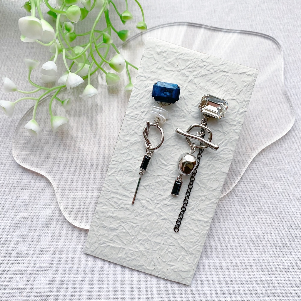 にじさんじ 小柳ロウ イメージ ピアス イヤリング 【crystal series】