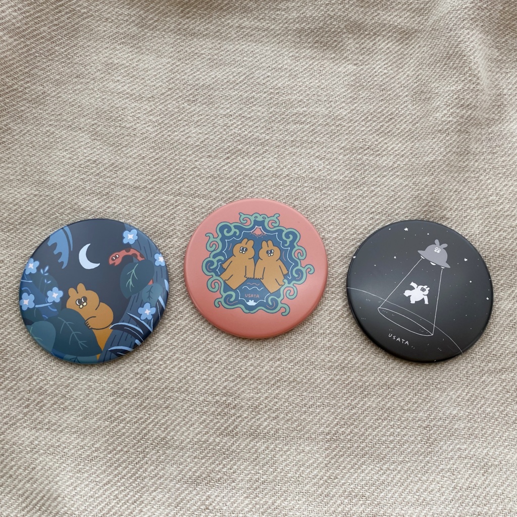 うさた缶ミラー