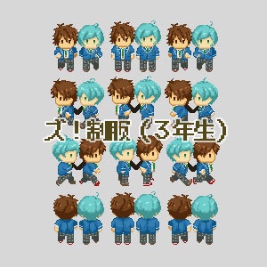 千秋&奏汰・ピクスク用二人で走るアバター