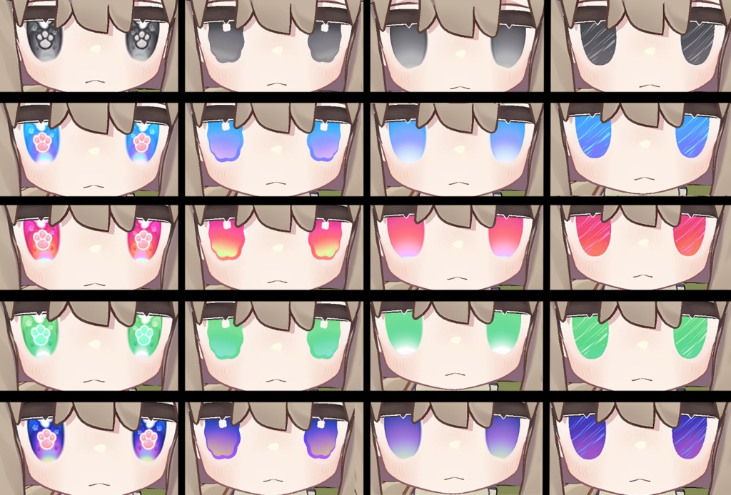 キプフェル Kipfel _ 'Paw eyes' Eye texture