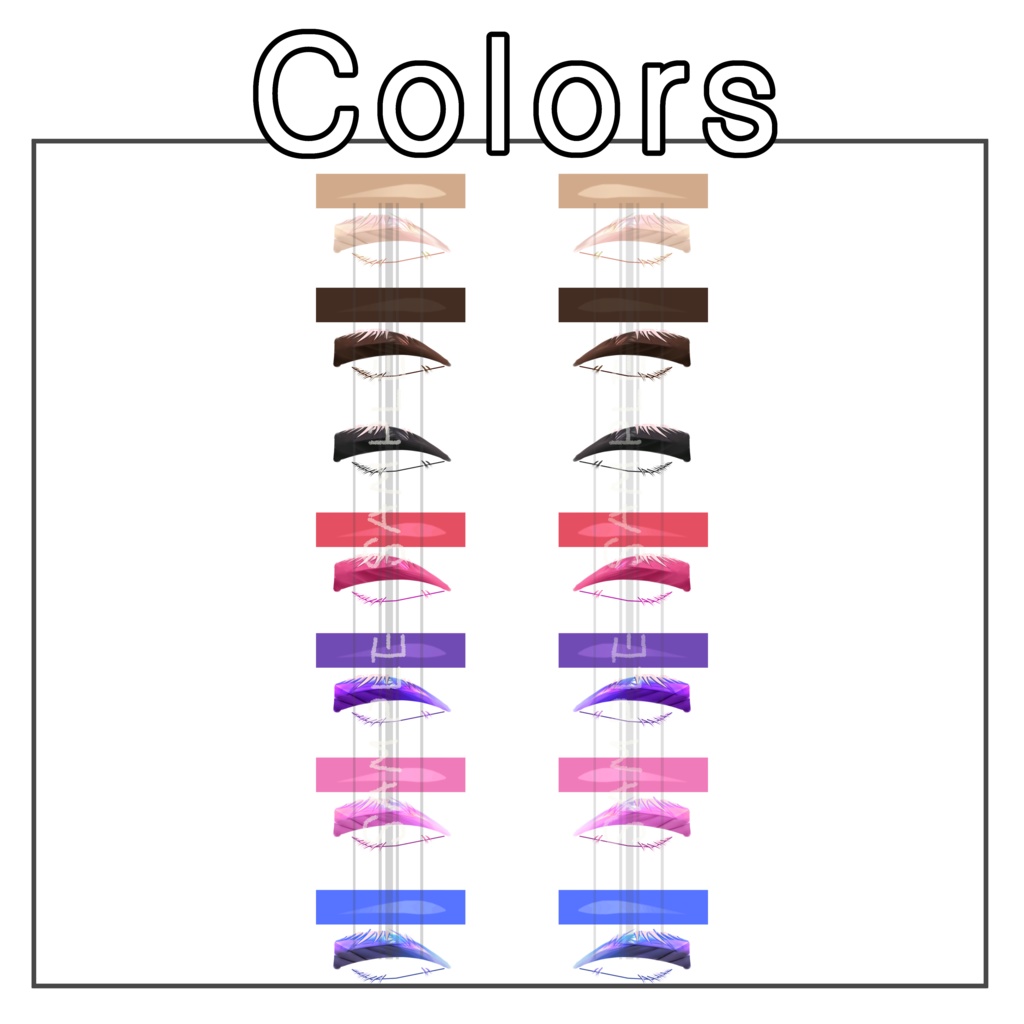 くうた Kuuta Eye& Makeup texture_Pink H No.1