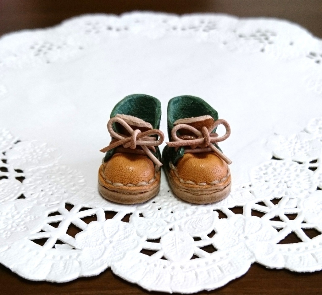 新色追加!オビツ11用 編み上げ靴バイカラー