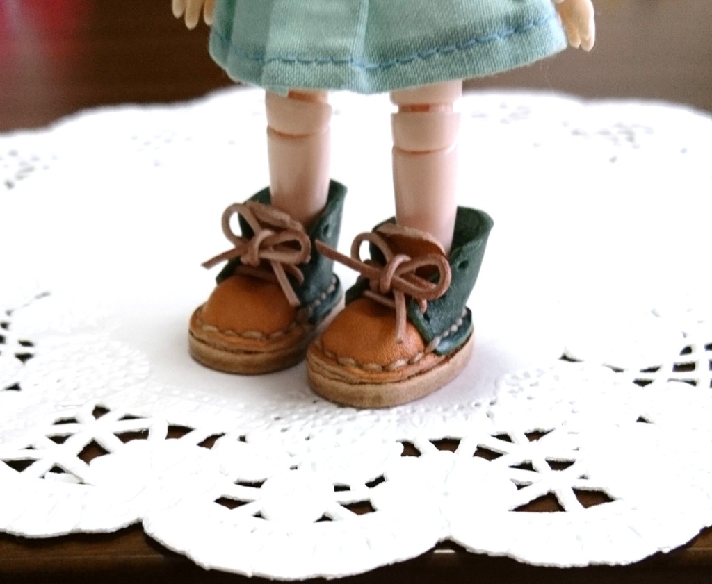 新色追加!オビツ11用 編み上げ靴バイカラー