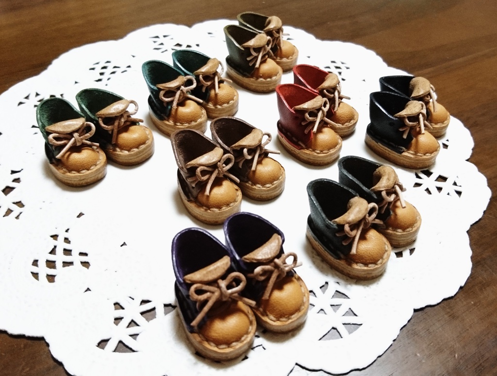 新色追加！オビツ11用 編み上げ靴バイカラー
