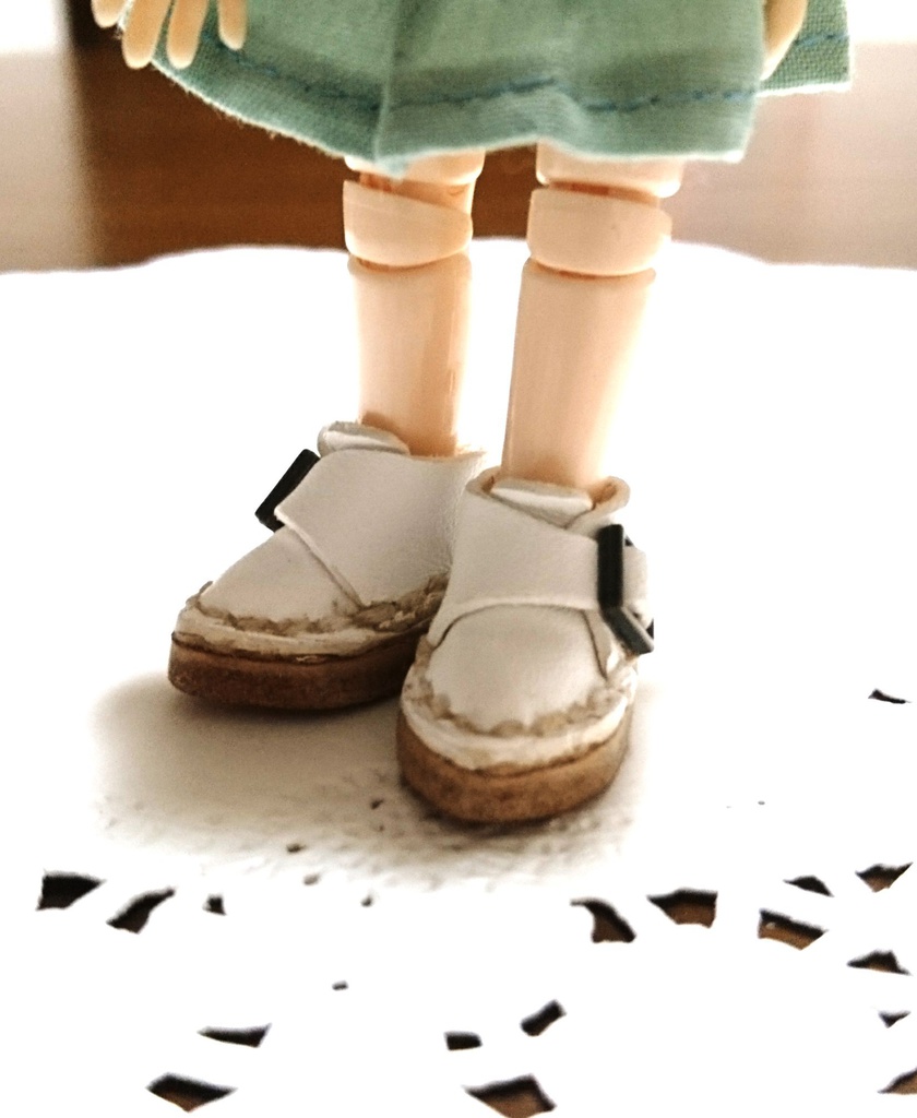 オビツ11用 バックル付きフォーマル靴