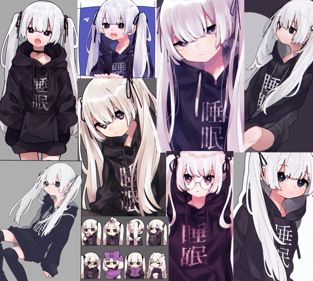 睡眠ちゃんパーカー(両面印刷)