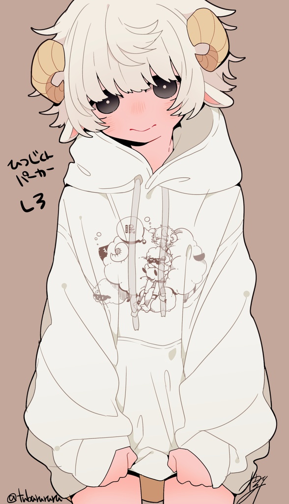 ひつじくんパーカー(白)