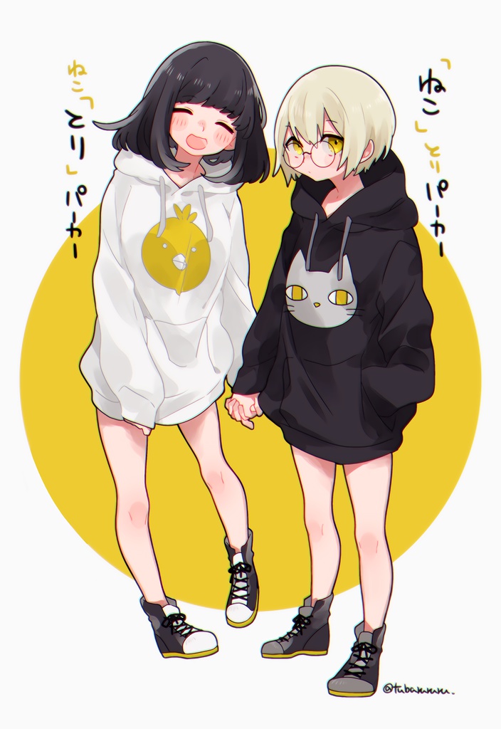 ねことりパーカー(ねこ)