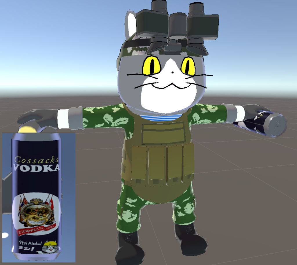 現場猫 タクティカルオプション 用 コンバットシャツ テキスチャー