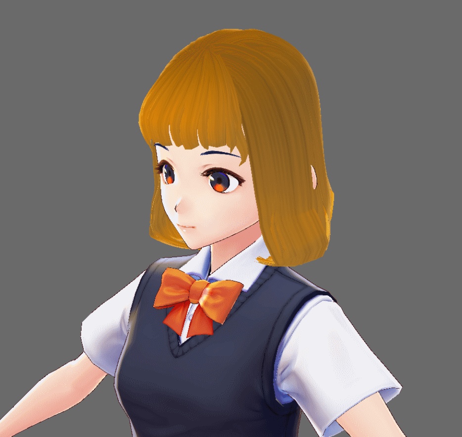 [VROID Hair Preset] The Pumpkin: Short Hair