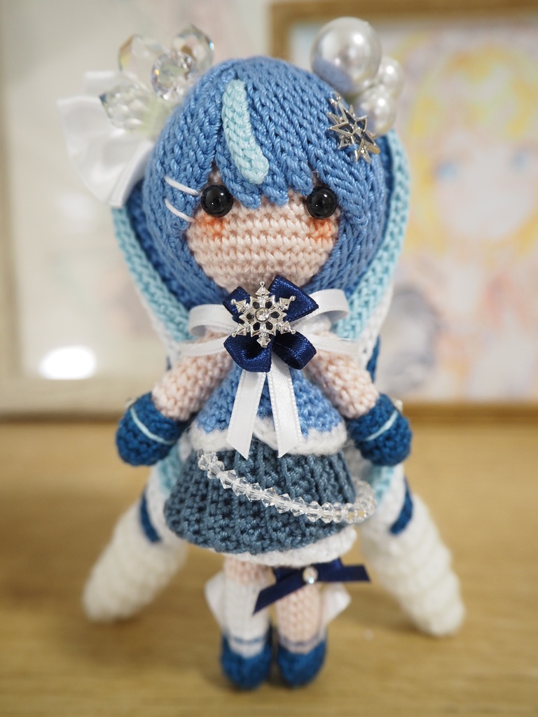 雪ミク2025【初音ミクさん】のあみぐるみ