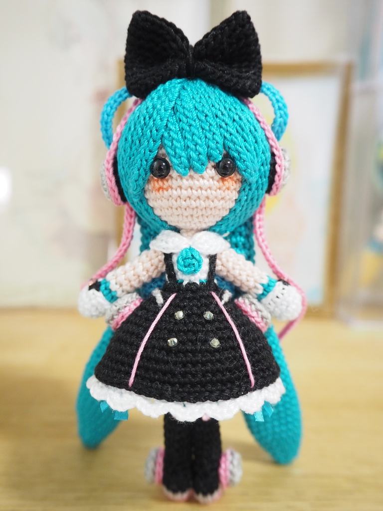 幕張ちゃん【初音ミクさん】のあみぐるみ