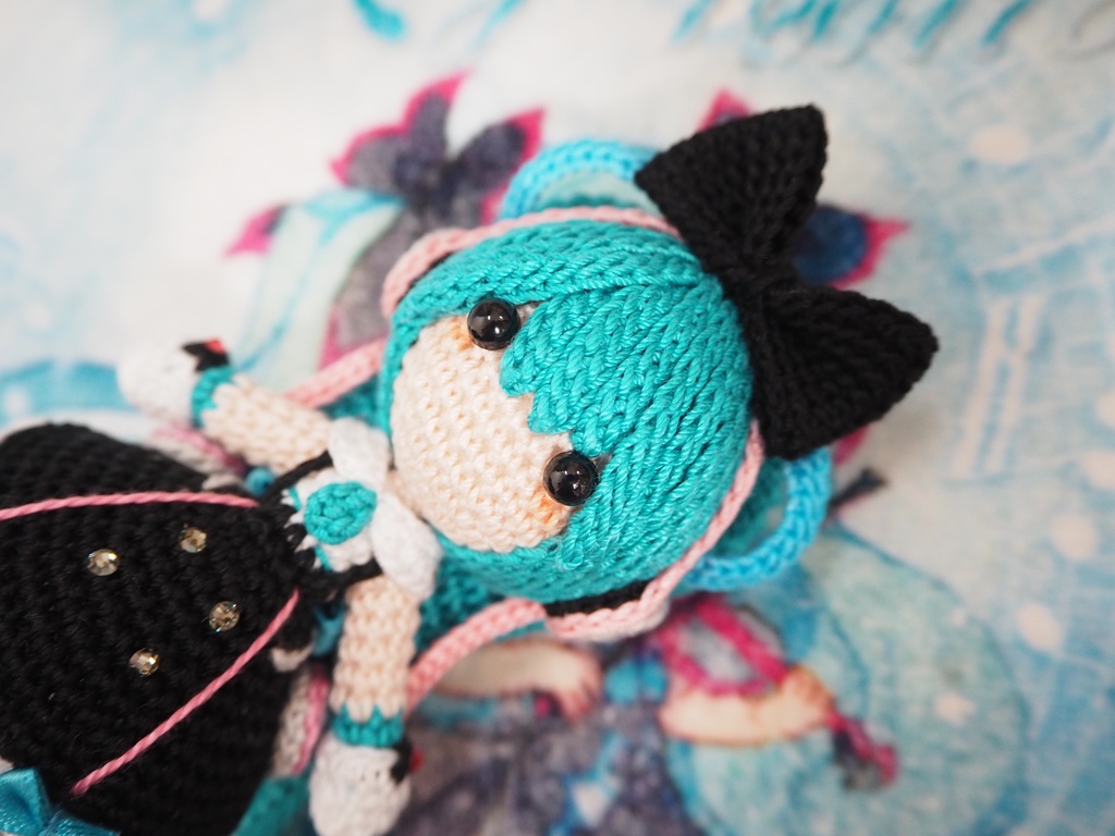 幕張ちゃん【初音ミクさん】のあみぐるみ