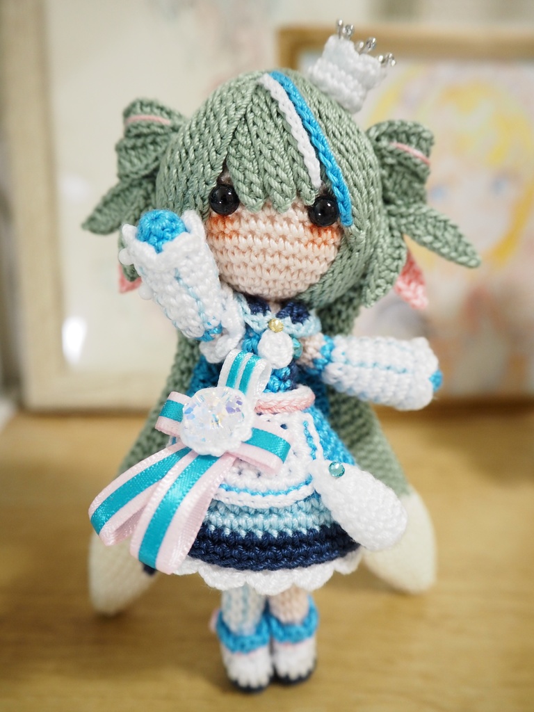 ローソン50thミク【初音ミクさん】のあみぐるみ