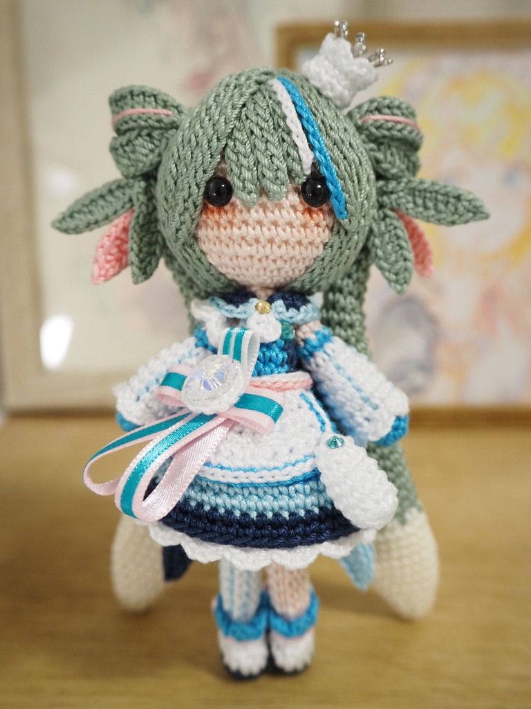 ローソン50thミク【初音ミクさん】のあみぐるみ