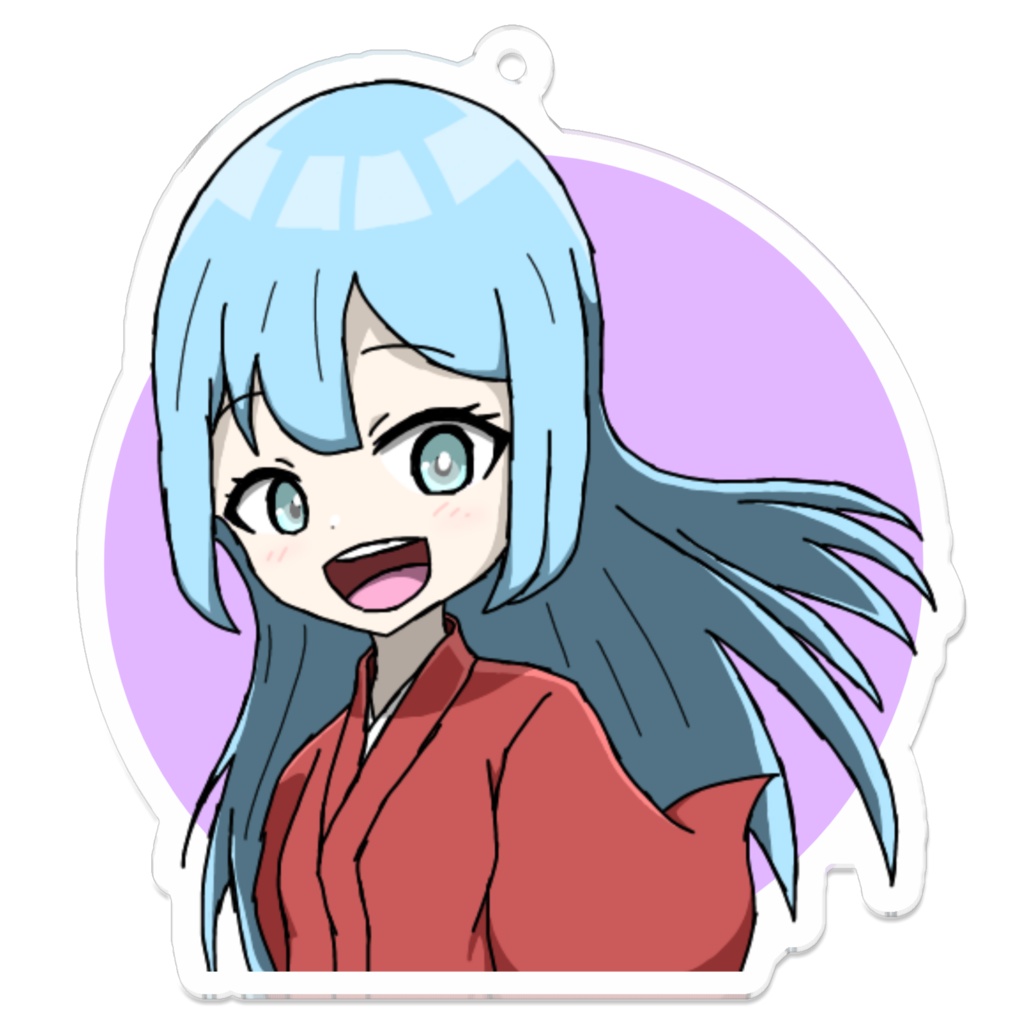 アクリルキーホルダー「着物の少女」