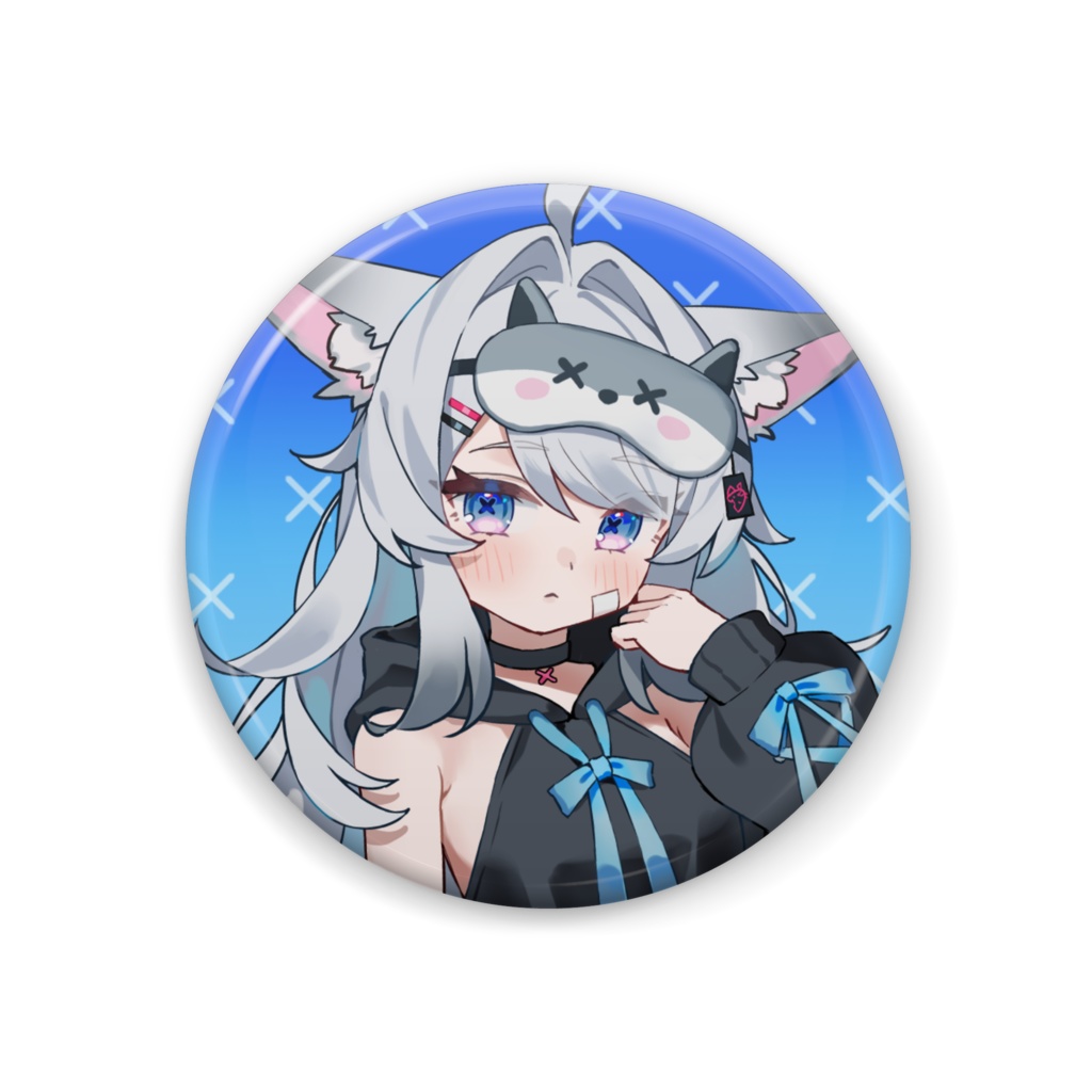 ひきこもり狐　缶バッジ