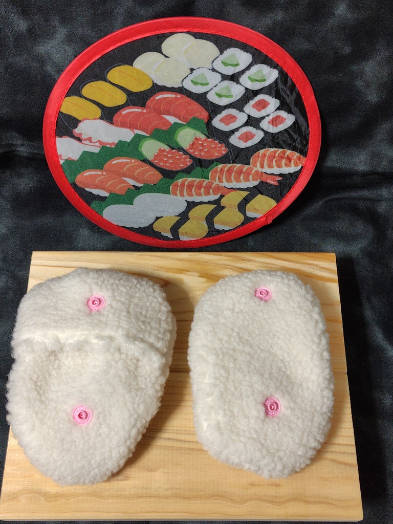 ぬい着ぐるみ 寿司シャリ
