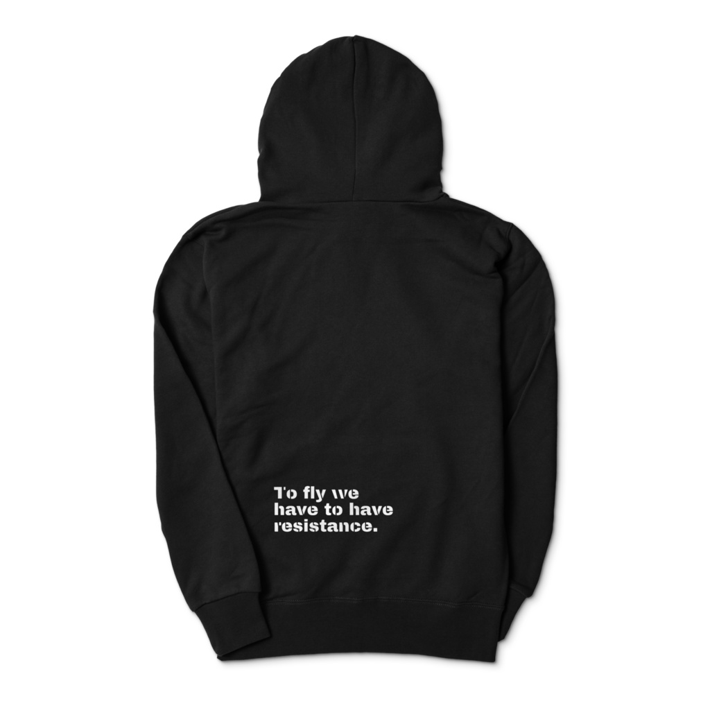 ブラックジップパーカ