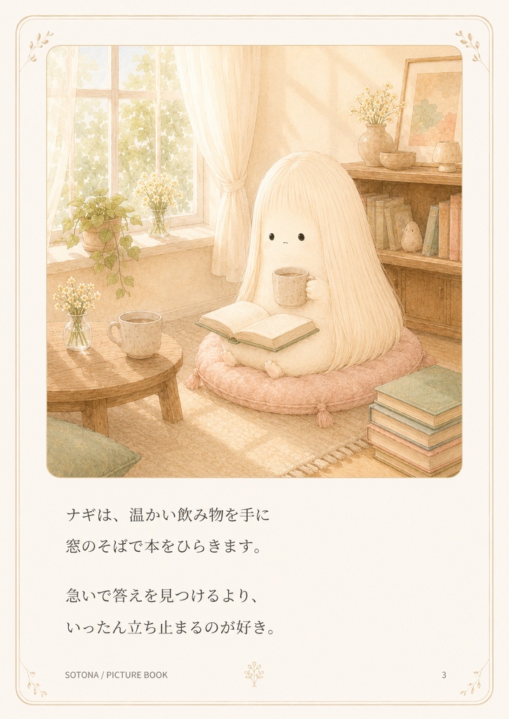 【PDF絵本】SOTONAの、いつもの一日