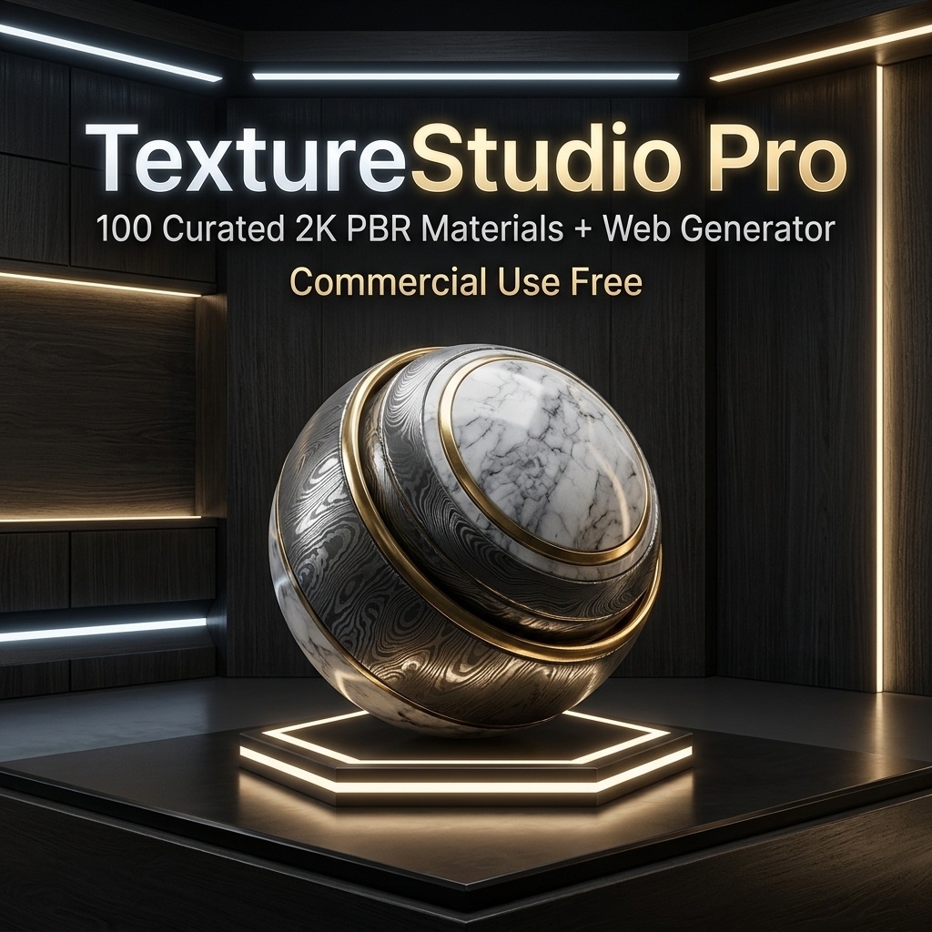 	【商用利用可】TextureStudio Pro - リアルタイムPBRテクスチャジェネレーター & 即戦力マテリアル100選