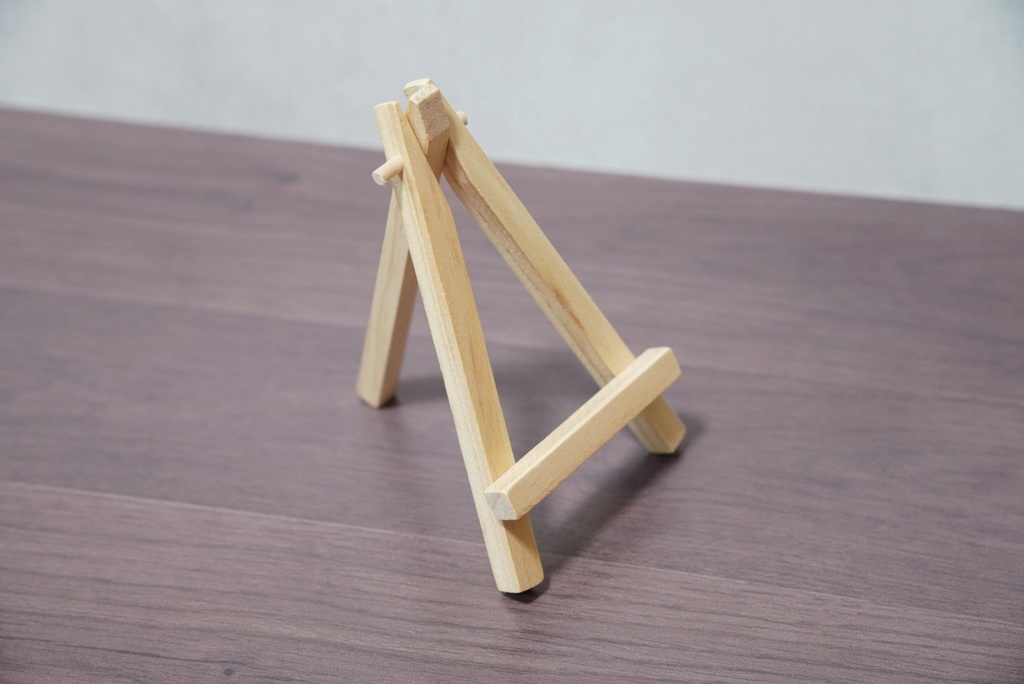 【アクリル画】証明写真な白文鳥 7.5cm角キャンバス