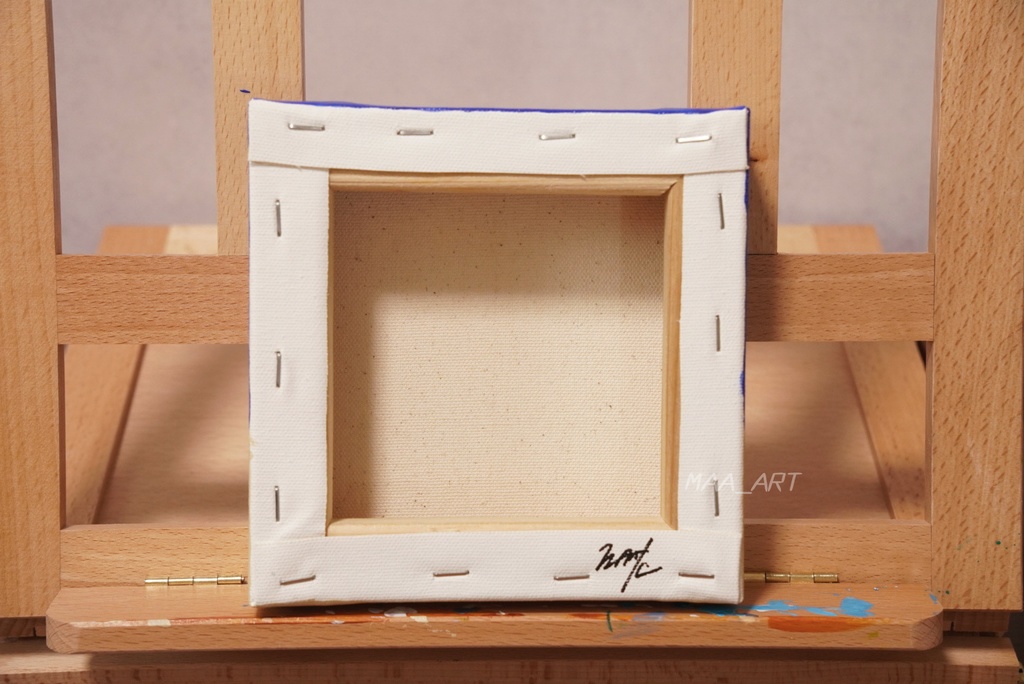 【アクリル画】まっしろアヒルのサマーフロート