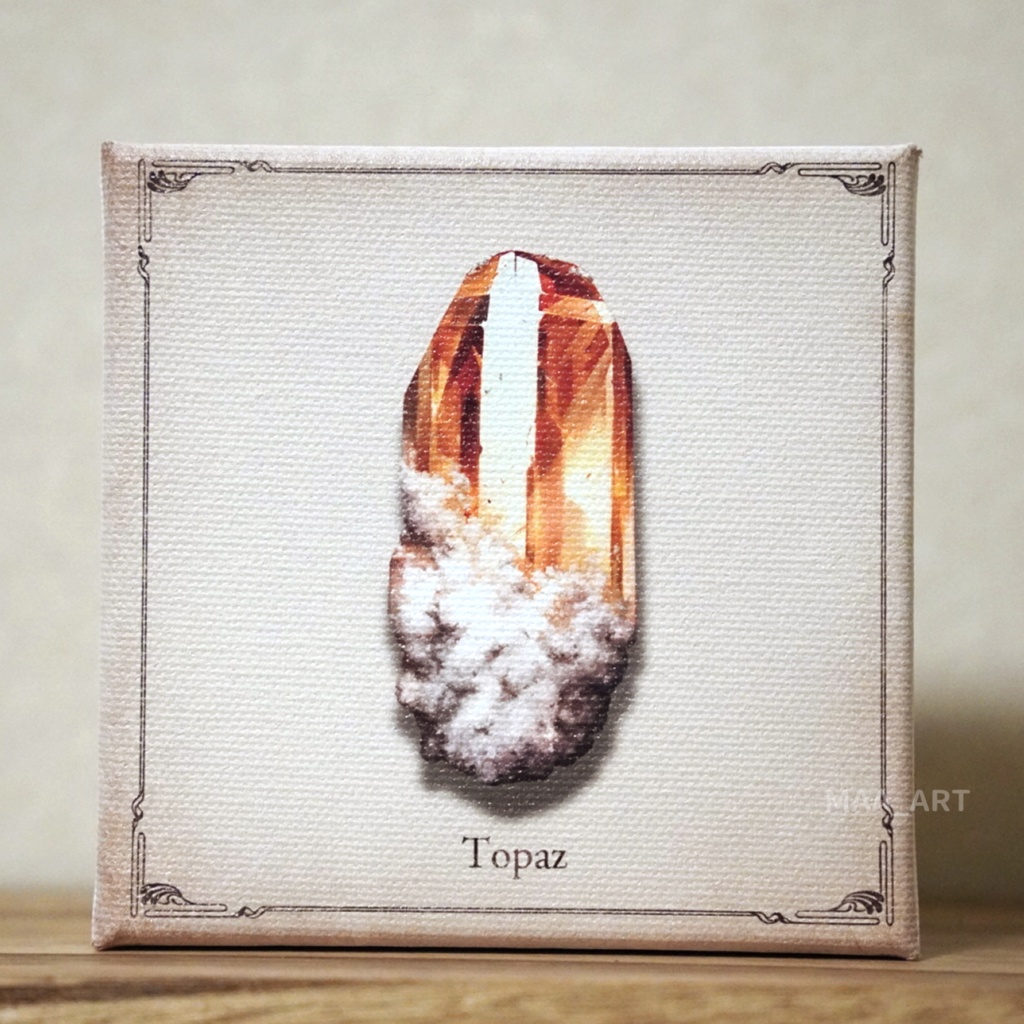 【キャンバスプリント】トパーズ原石 Sサイズ