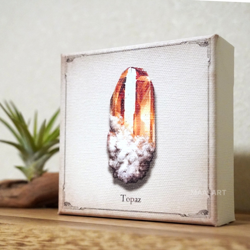 【キャンバスプリント】トパーズ原石 Sサイズ