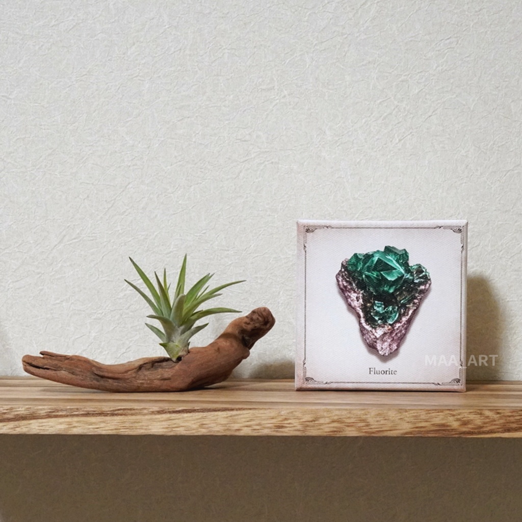 【キャンバスプリント】フローライト原石 Sサイズ