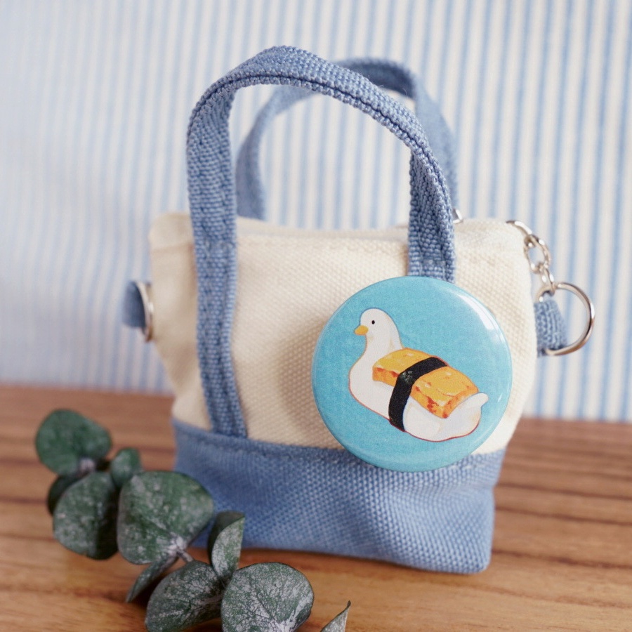 【缶バッジ】銀シャリアヒル寿司 玉子