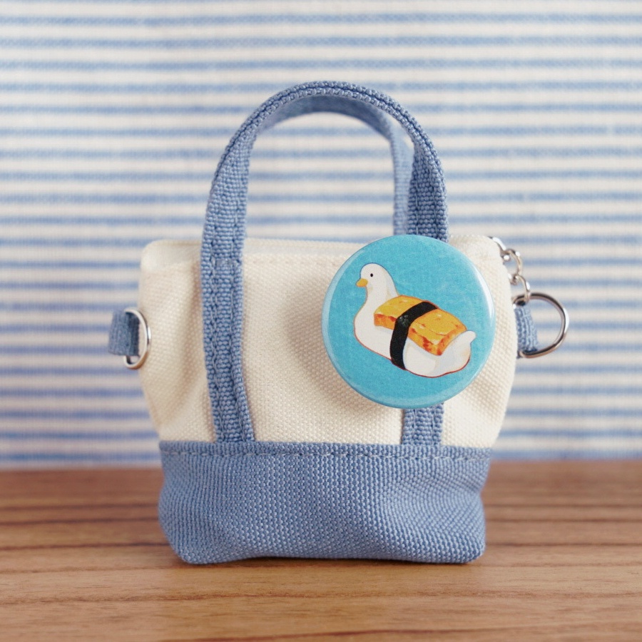 【缶バッジ】銀シャリアヒル寿司 玉子