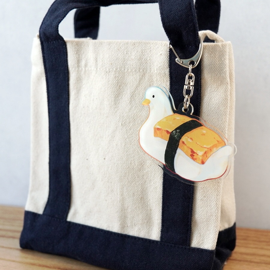 銀シャリアヒル寿司 玉子【アクリルキーホルダー】