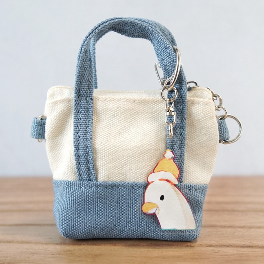 ほっこり帽子アヒル ミニ【アクリルキーホルダー】