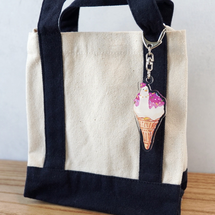 アイスクリームアヒル コスモス【アクリルキーホルダー】