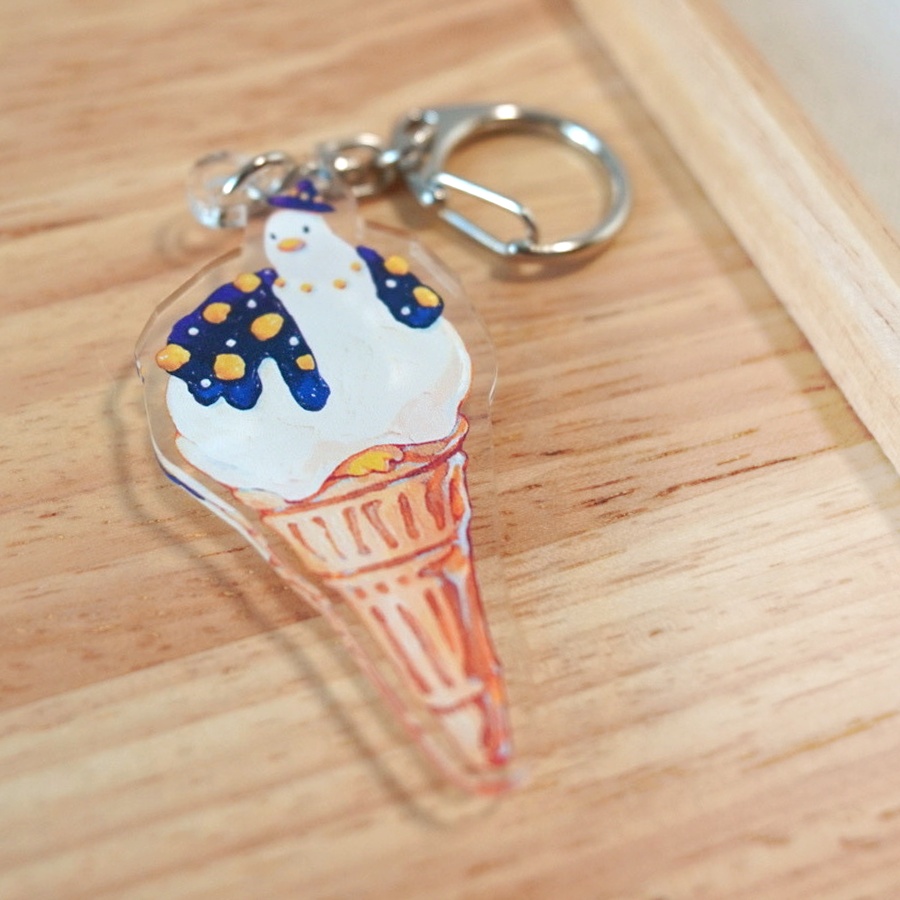 アイスクリームアヒル ルミナス【アクリルキーホルダー】