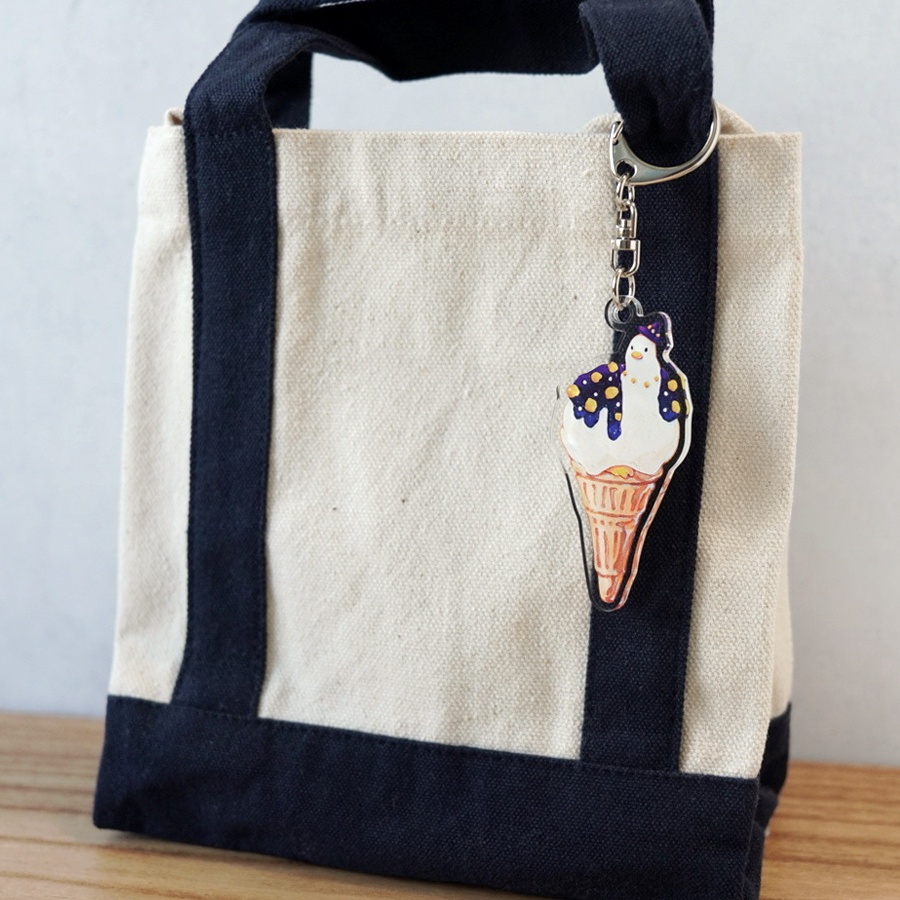 アイスクリームアヒル ルミナス【アクリルキーホルダー】