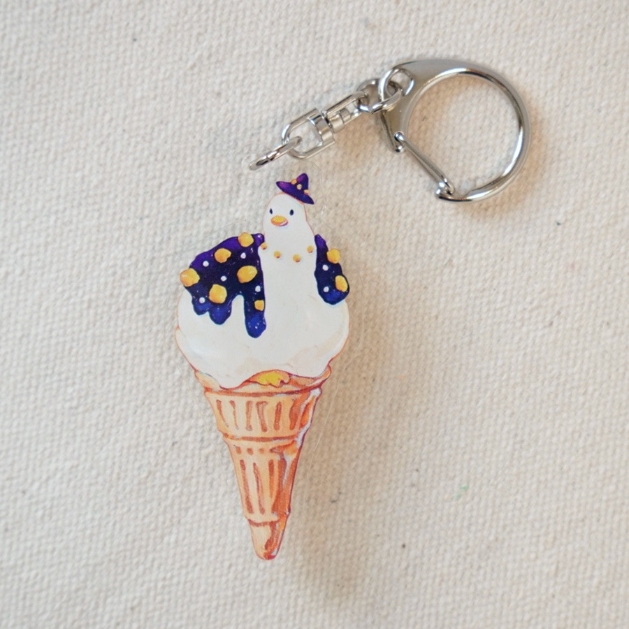 アイスクリームアヒル ルミナス【アクリルキーホルダー】