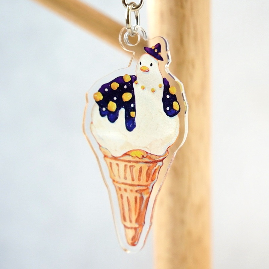 アイスクリームアヒル ルミナス【アクリルキーホルダー】