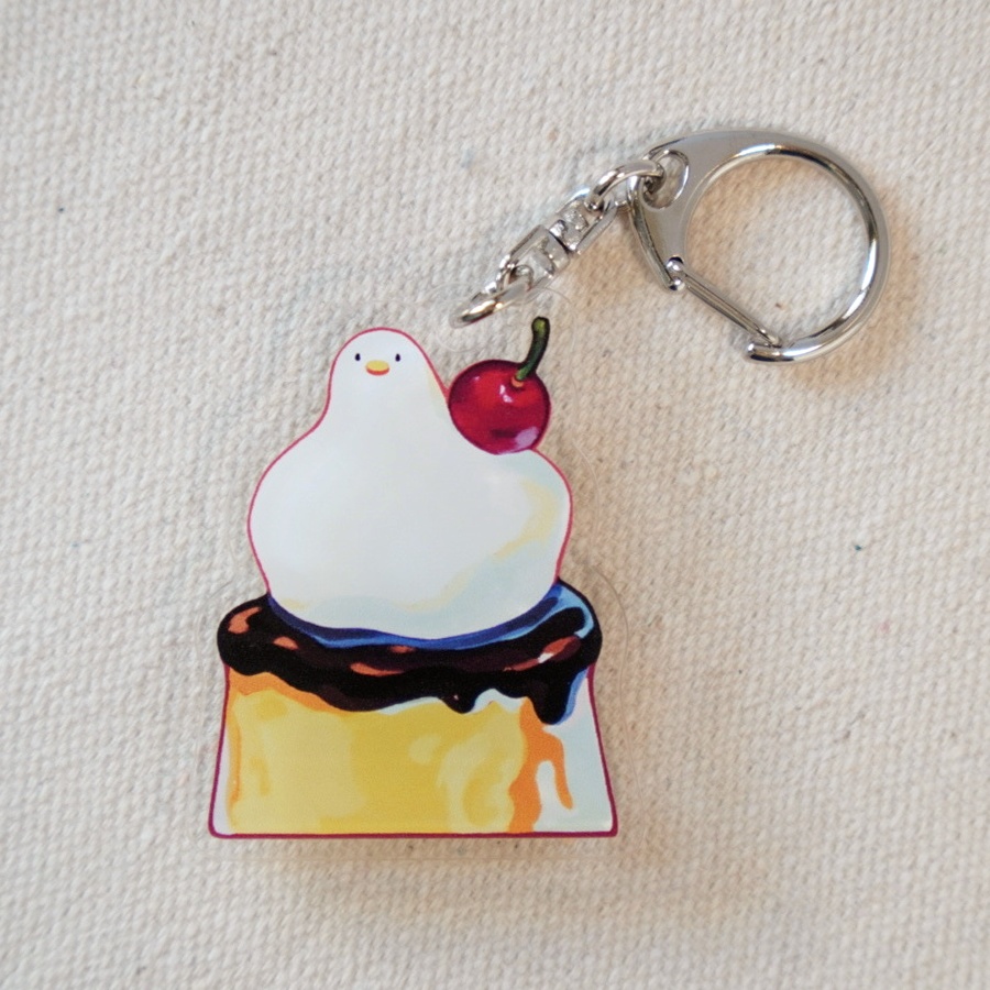 ホイップアヒル プリン【アクリルキーホルダー】