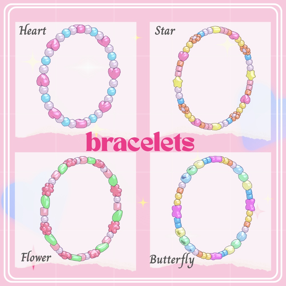 【VRChat】平成風 ビーズのアクセサリーセット