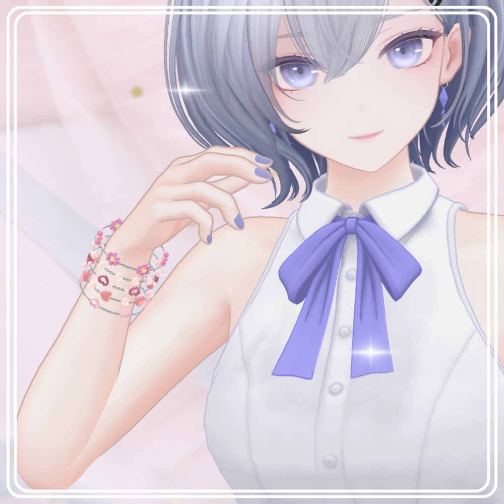 【VRChat】ピンクキュートなブレスレット