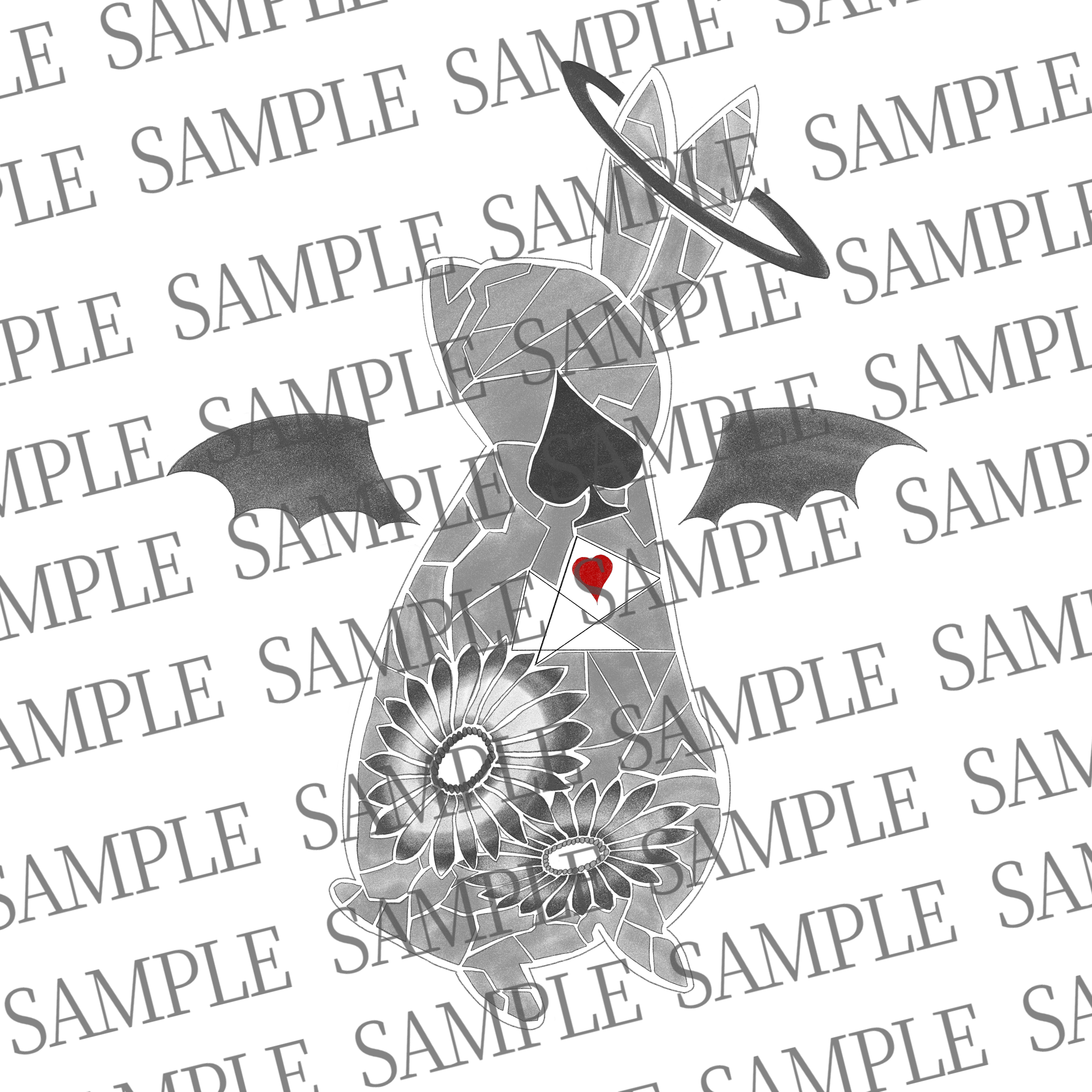 「usagi」タトゥー