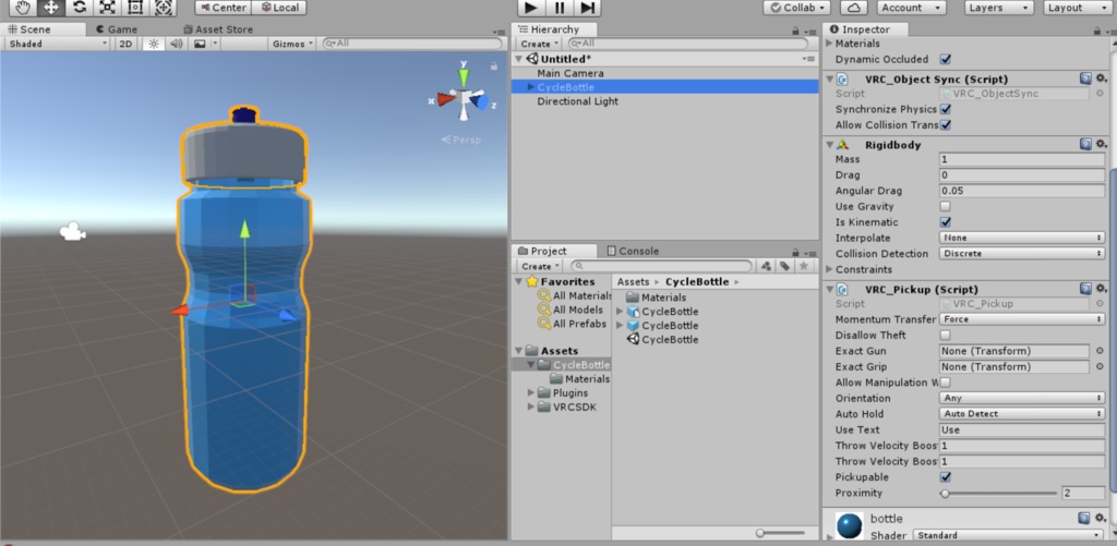 サイクルボトルの3Dモデル