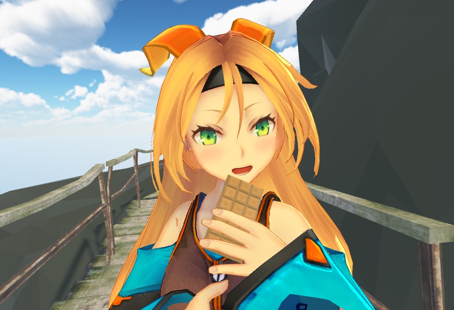 ジャンボサイズのチョコレート入りモナカアイスの3Dモデル
