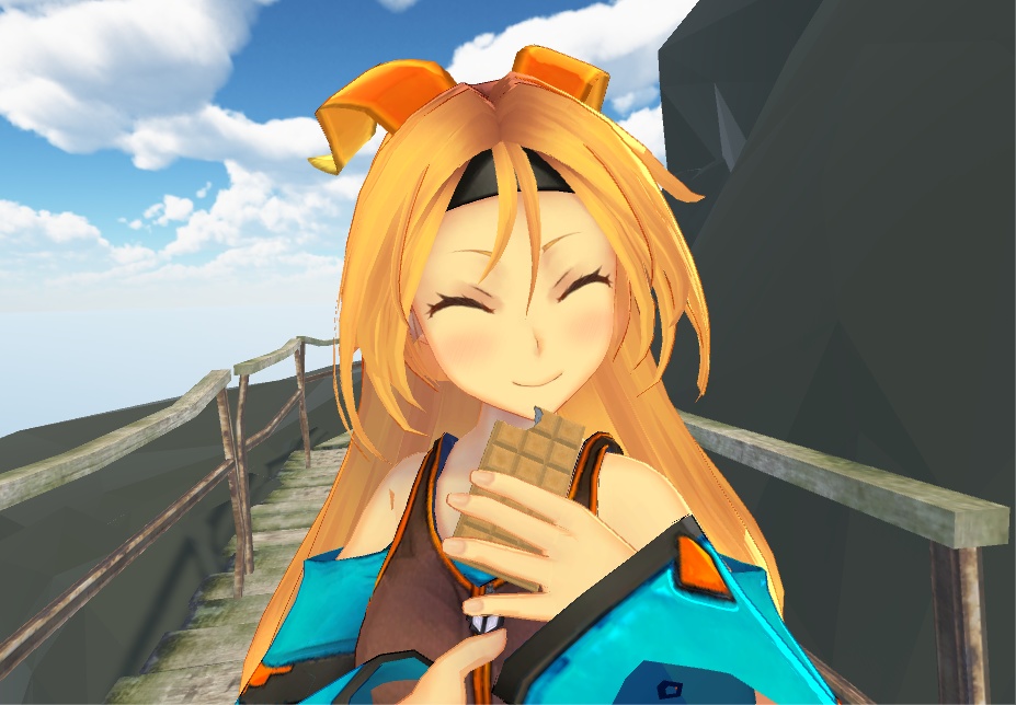 ジャンボサイズのチョコレート入りモナカアイスの3Dモデル