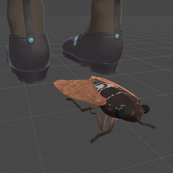 セミの3Dモデル