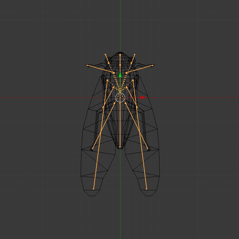 セミの3Dモデル