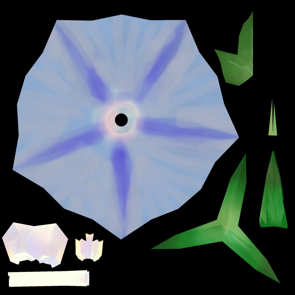 アサガオの3Dモデル