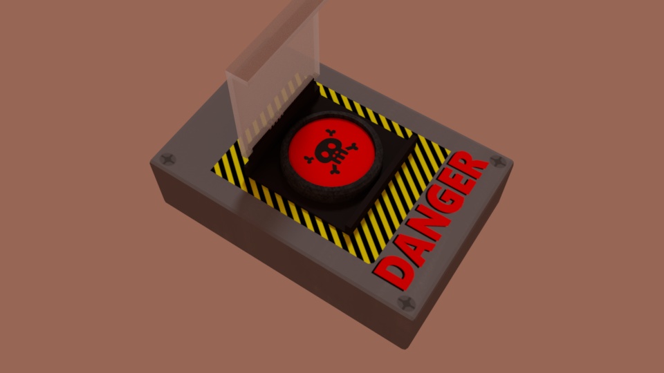 VRChatで使える自爆ボタンの3Dモデル(2019/11/25更新)